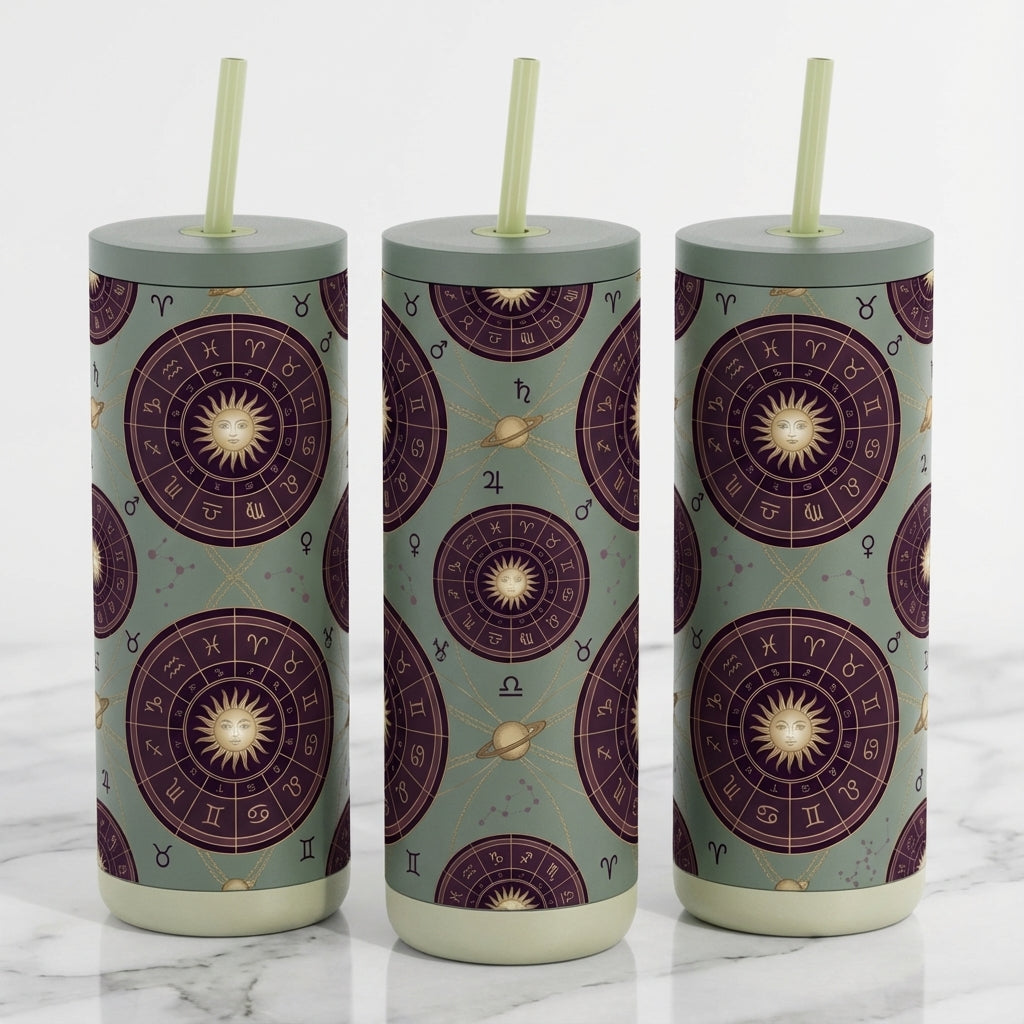 Gilded Birth Chart - Cosmic Blueprint - 20oz / Sage Brush