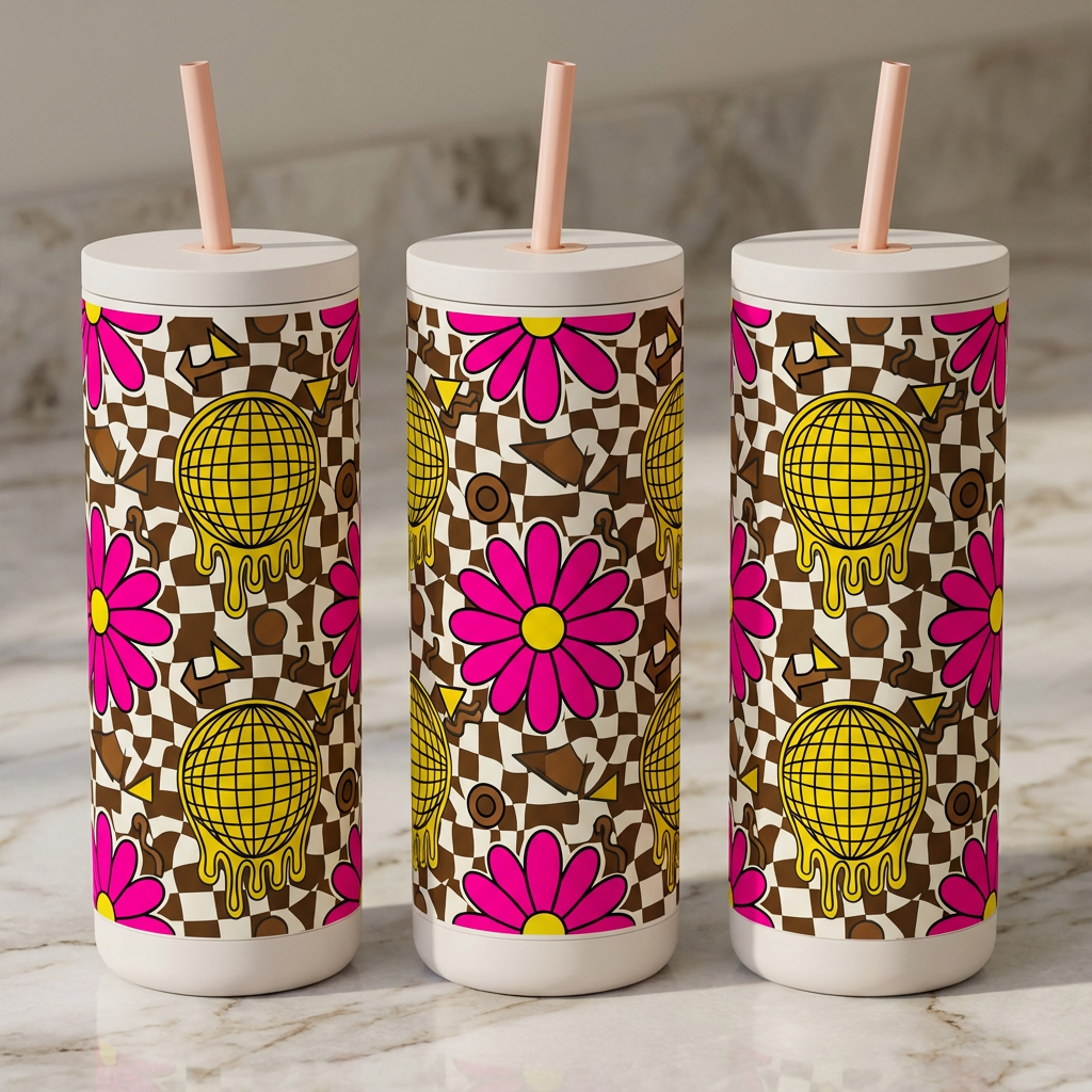 Disco Daisy Daydream - Flower Power Pop - 20oz / Sand Pebble