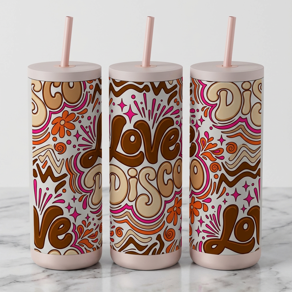 Disco Daisy Daydream - Funky Type Hype - 20oz / Sand Pebble