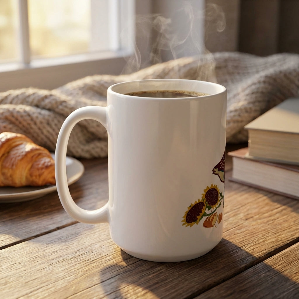 Silly Goose Social - Silly Sippin' Goose - 15oz Mug - Right Side Lifestyle