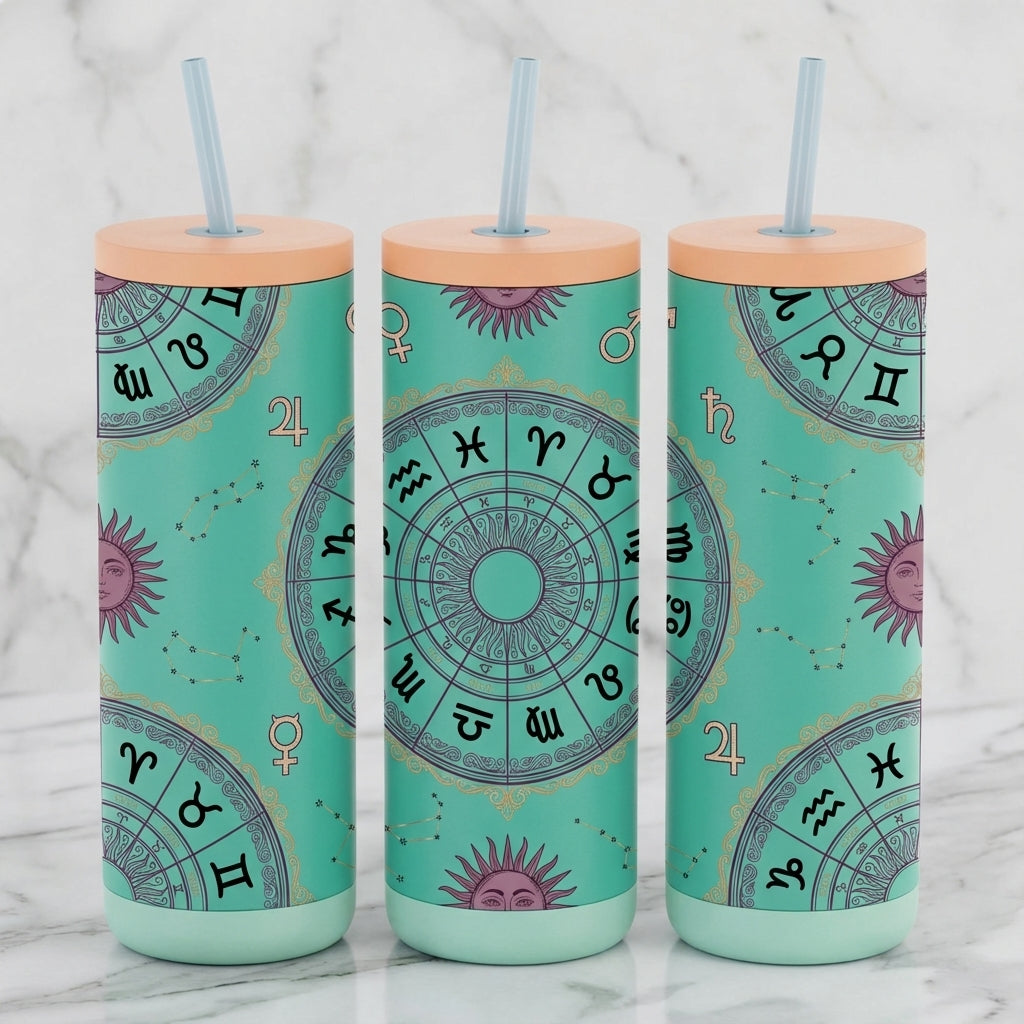 Gilded Birth Chart - Celestial Houses - 20oz / Surfs Up