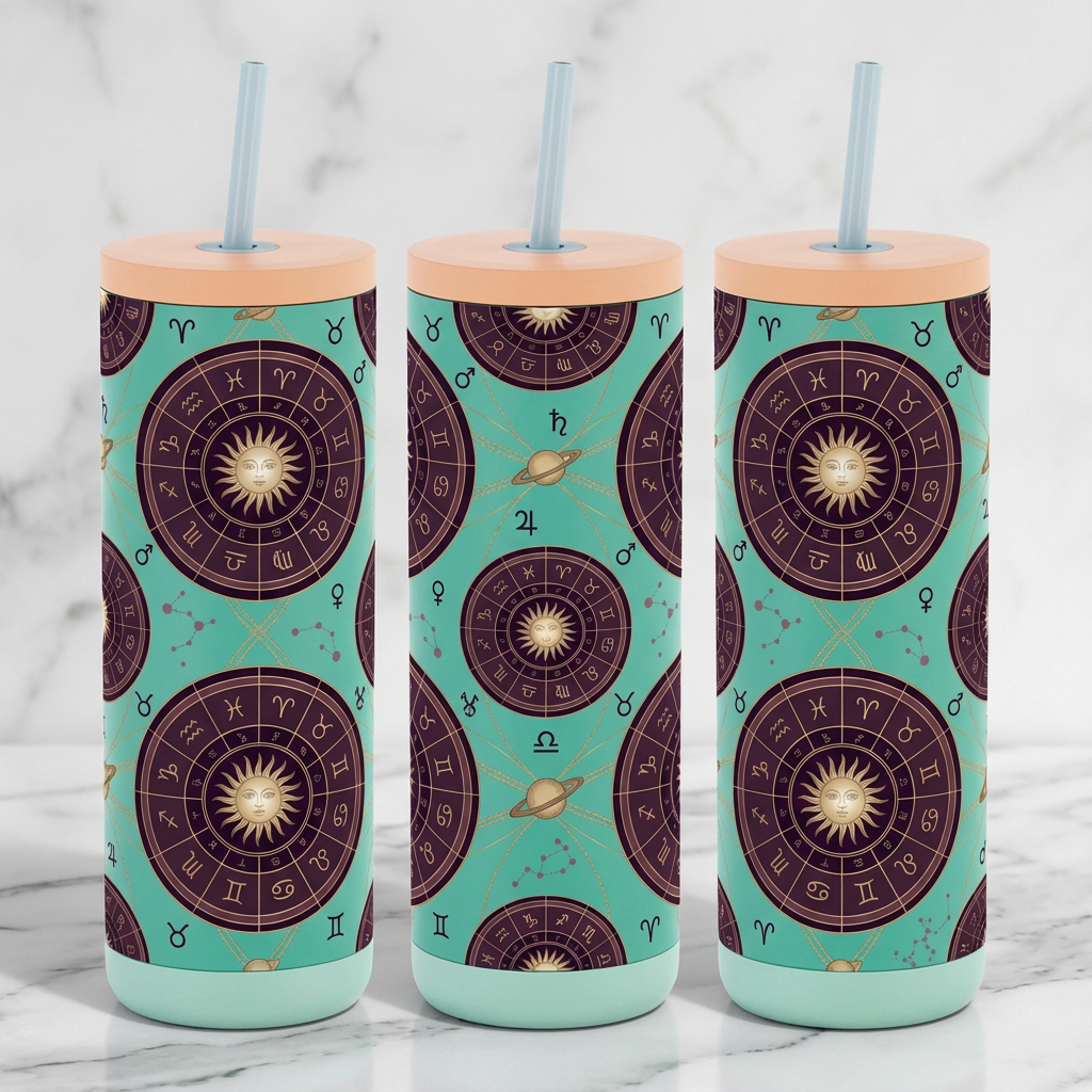 Gilded Birth Chart - Cosmic Blueprint - 20oz / Surfs Up