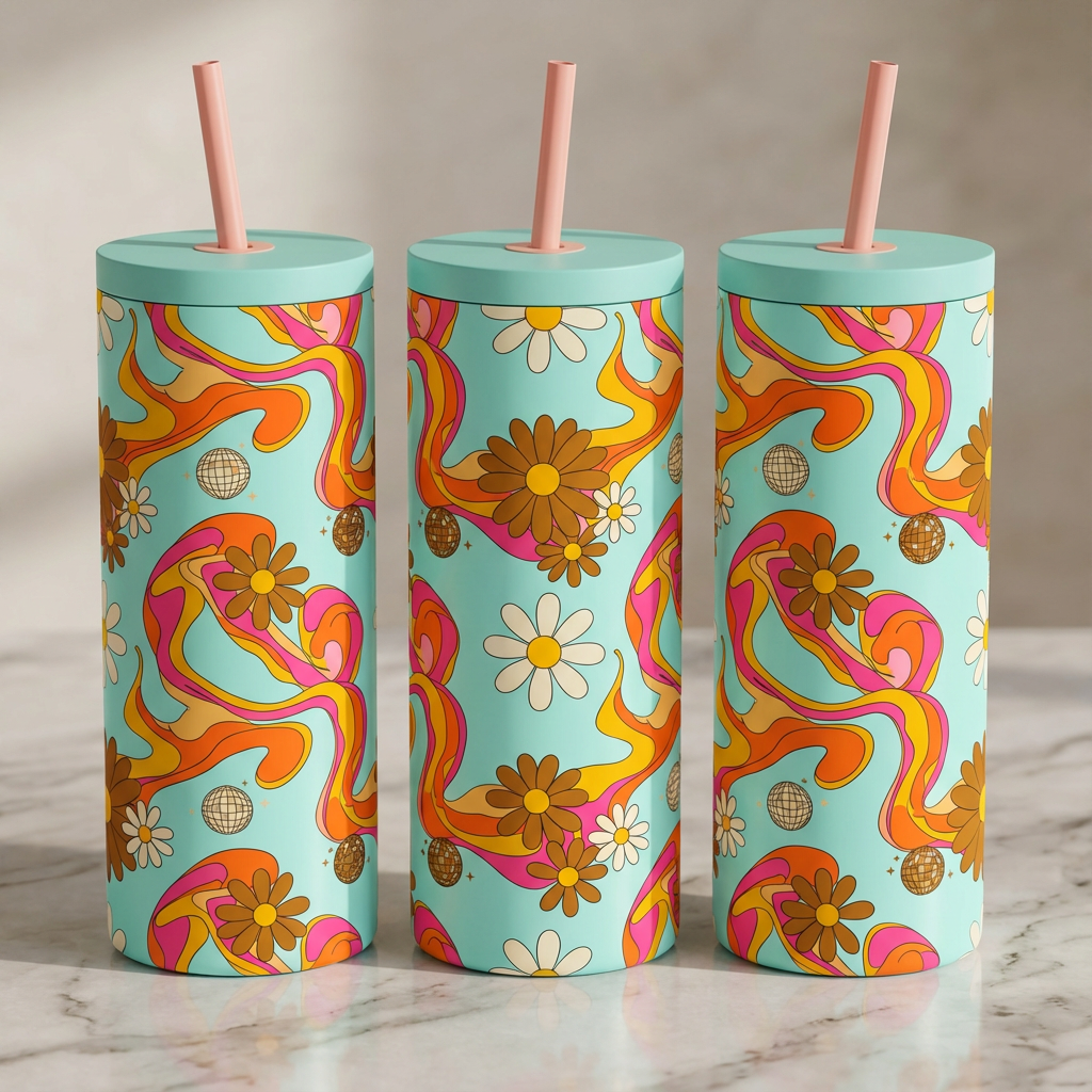 Disco Daisy Daydream - Saturday Swirls - 20oz / Surfs Up