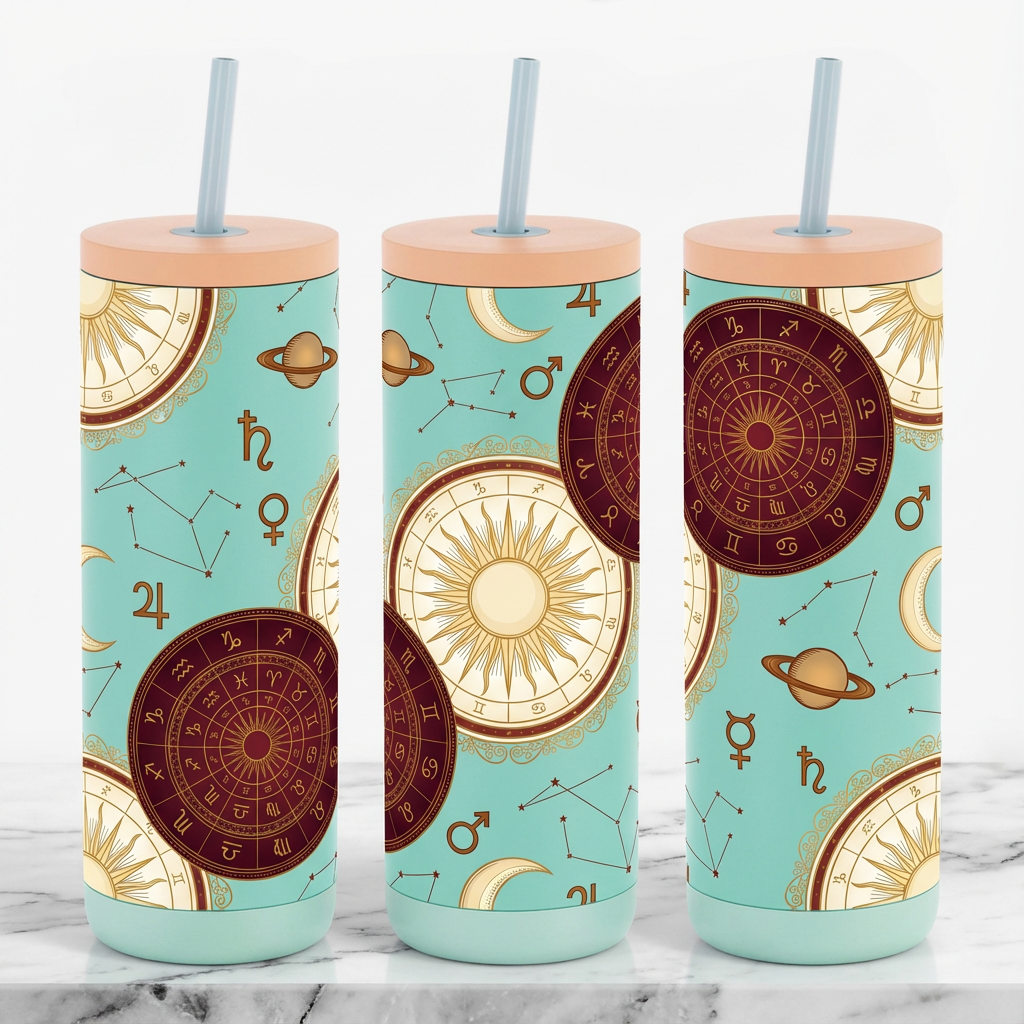 Gilded Birth Chart - Celestial Heirloom - 20oz / Surfs Up