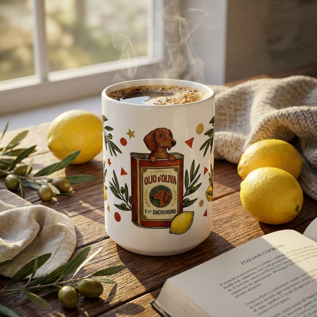 Tinned Fish Pups - Olive Oil Bath Pups 15oz Mug - Hero Lifestyle