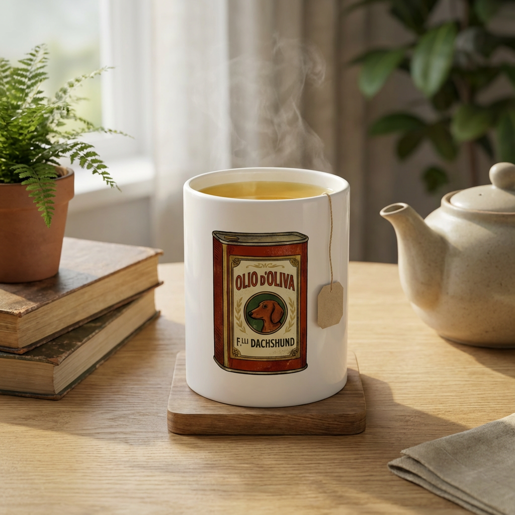 Tinned Fish Pups - Olive Oil Bath Pups 15oz Mug - Tea Lifestyle