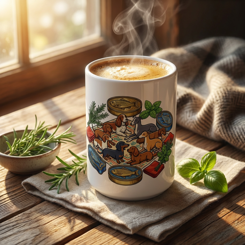 Tinned Fish Pups - The Golden Trio 15oz Mug - Hero Lifestyle