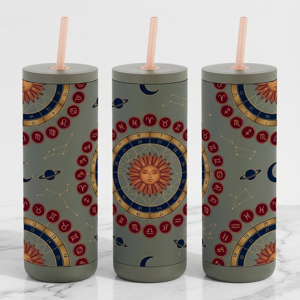 Gilded Birth Chart - Gilded Houses - 20oz / Woodlands