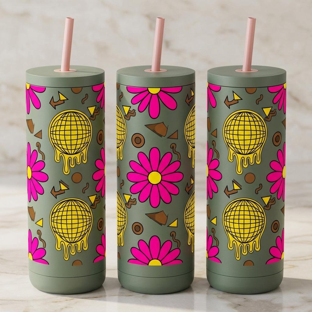 Disco Daisy Daydream - Flower Power Pop - 20oz / Woodlands