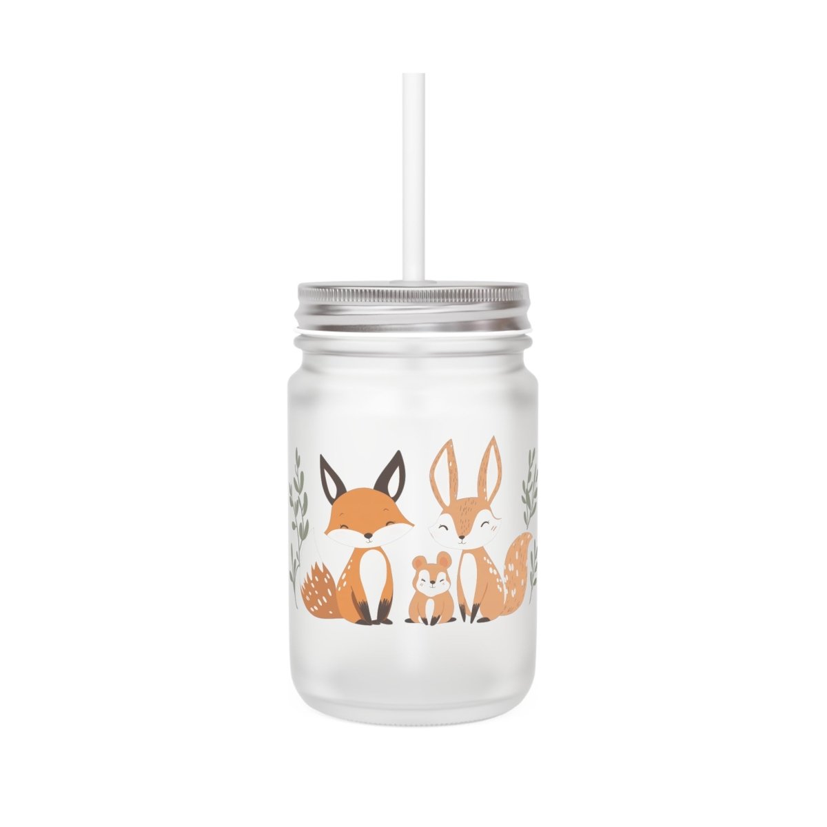 Animal Family Mason Jar 12oz - BigSippin