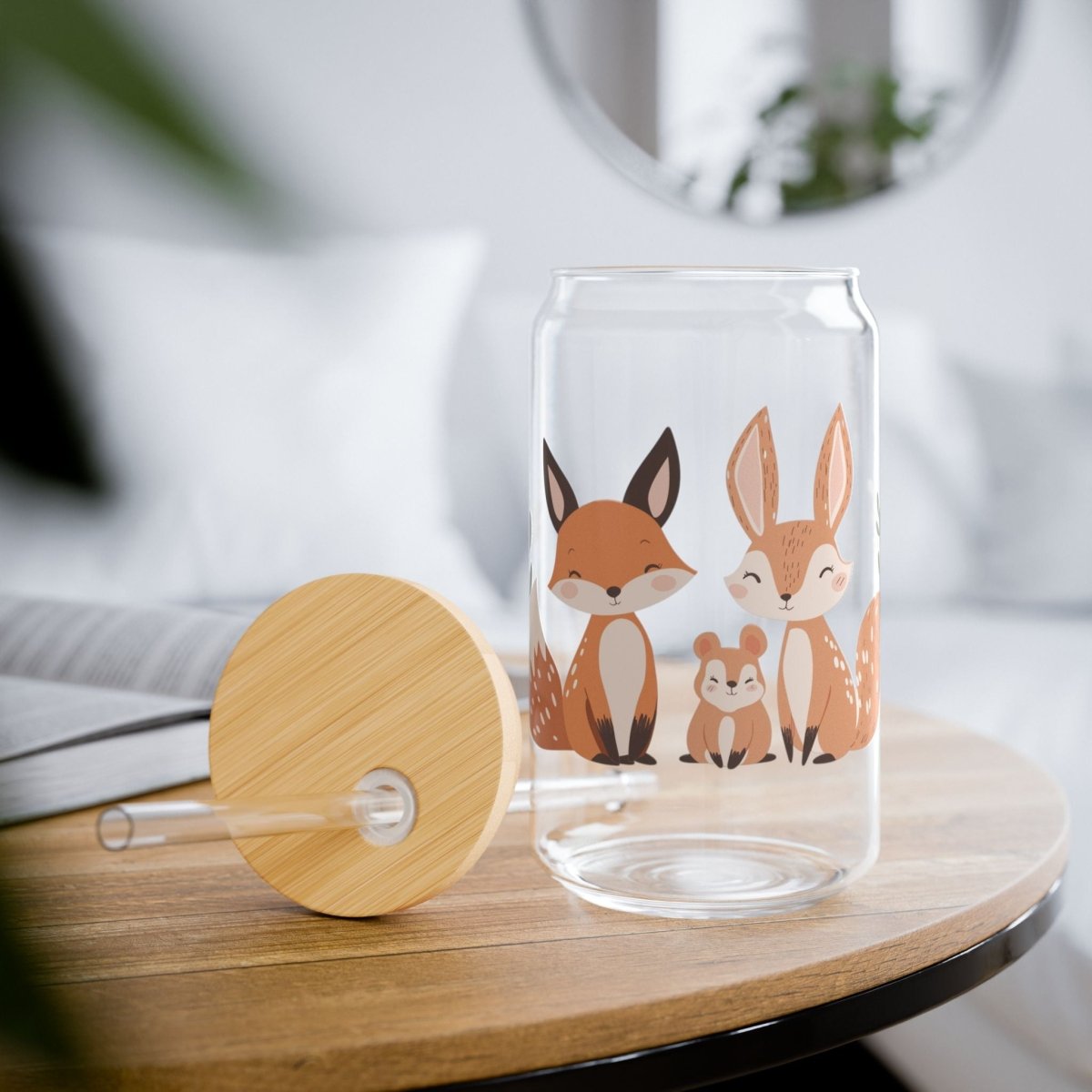 Animal Family Sipper Glass 16oz - BigSippin