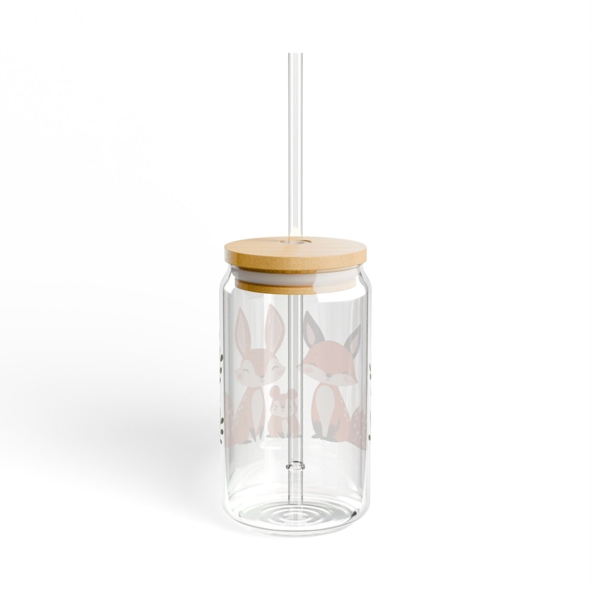 Animal Family Sipper Glass 16oz - BigSippin