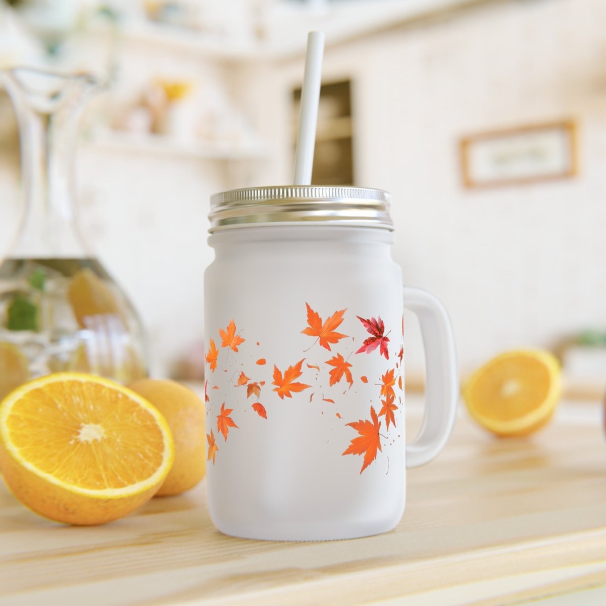 Autumn Leaves 02 Mason Jar 12oz - BigSippin