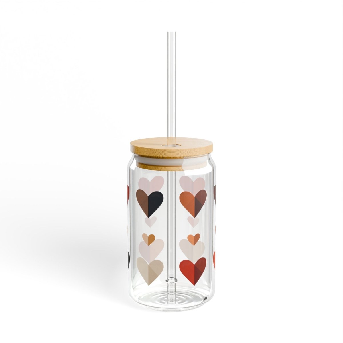 Boho Hearts 03 Sipper Glass 16oz - BigSippin