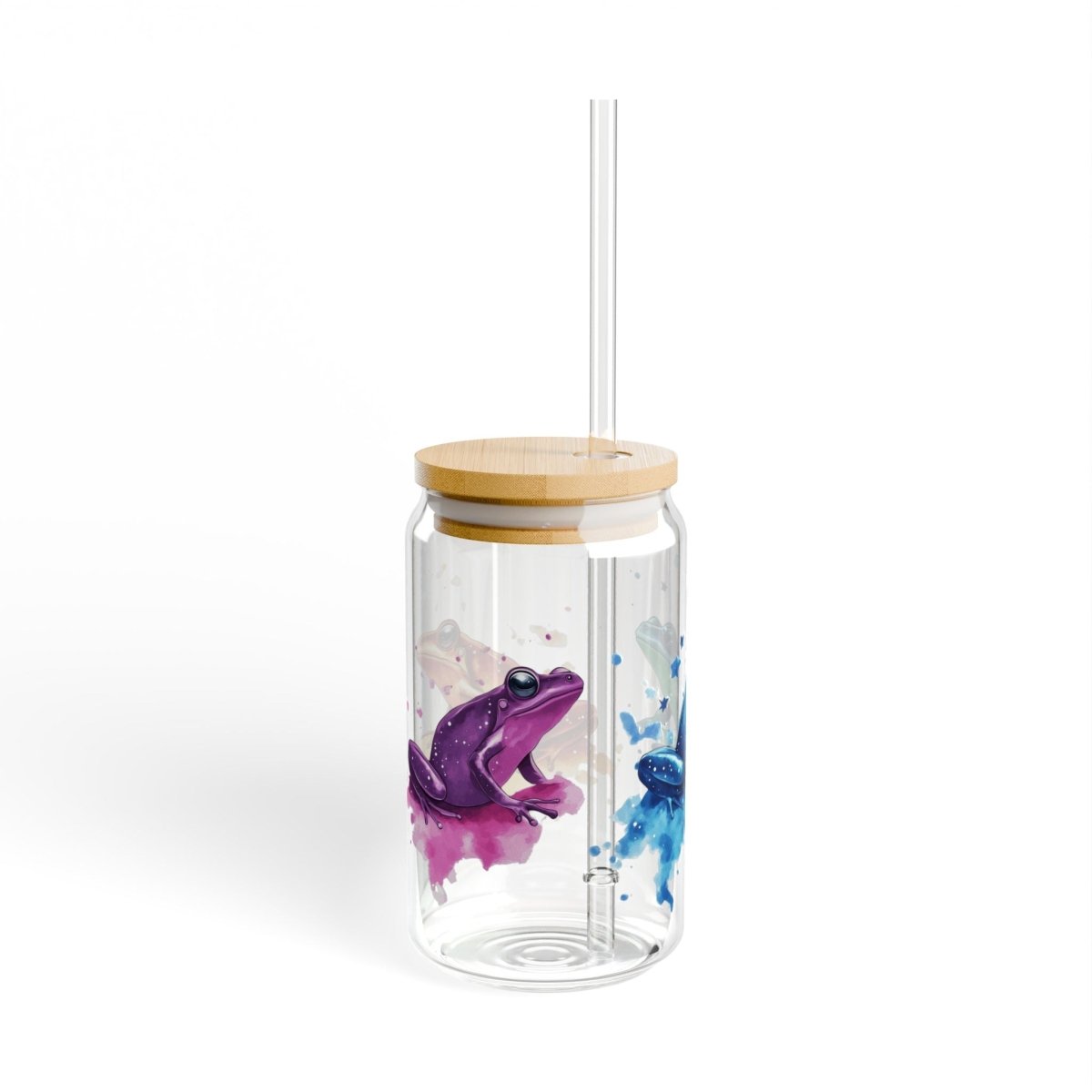 Cosmic Frogs 4 Sipper Glass 16oz - BigSippin