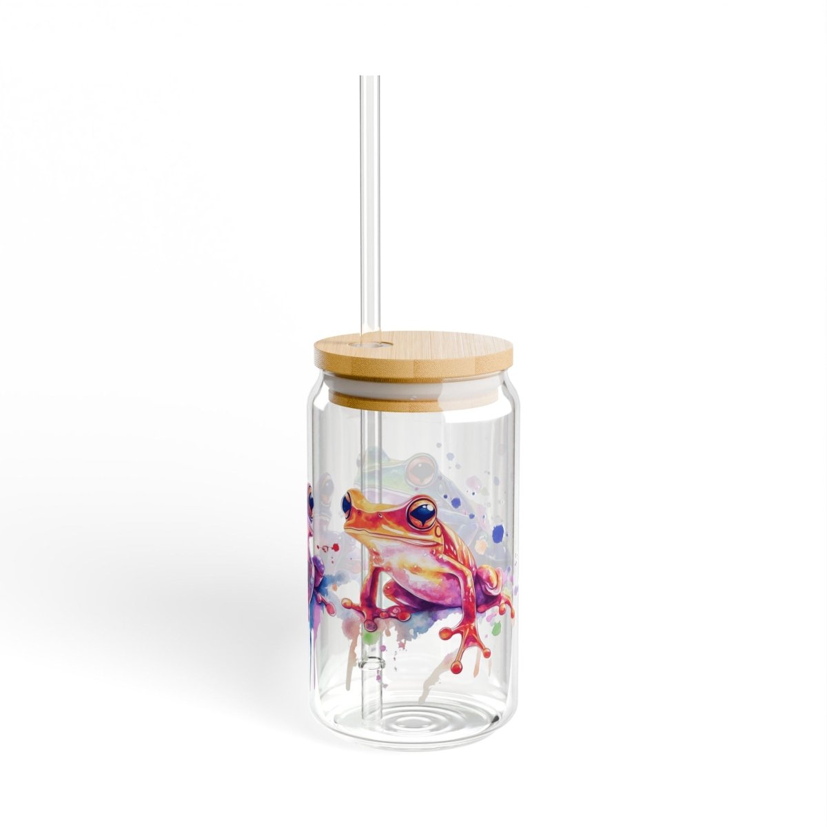 Cosmic Frogs 7 Sipper Glass 16oz - BigSippin