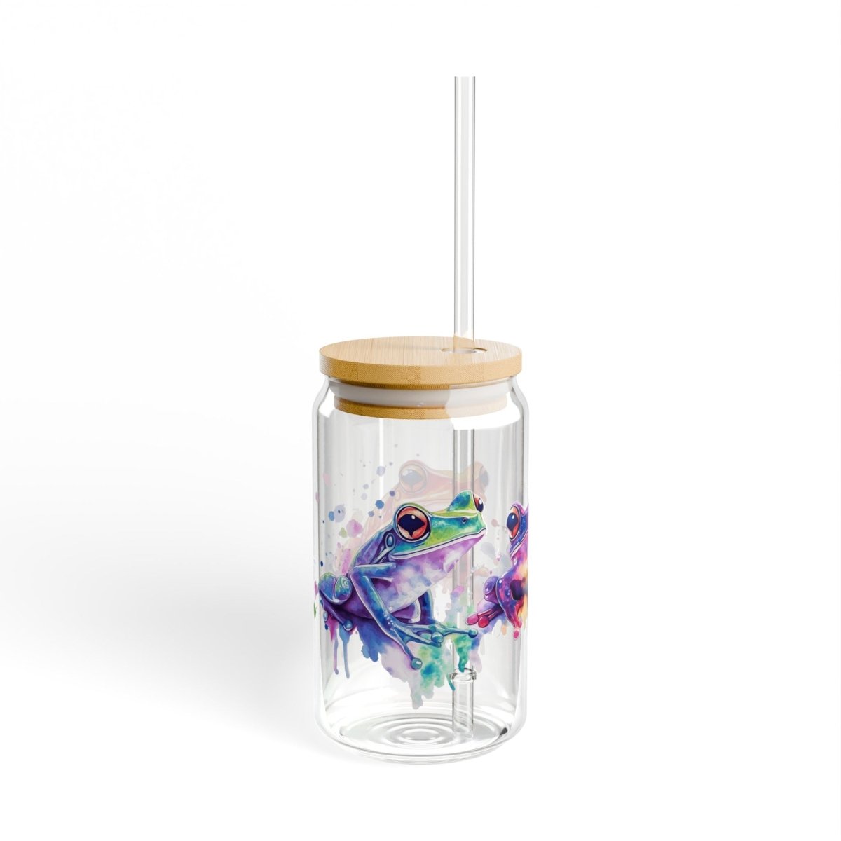 Cosmic Frogs 7 Sipper Glass 16oz - BigSippin
