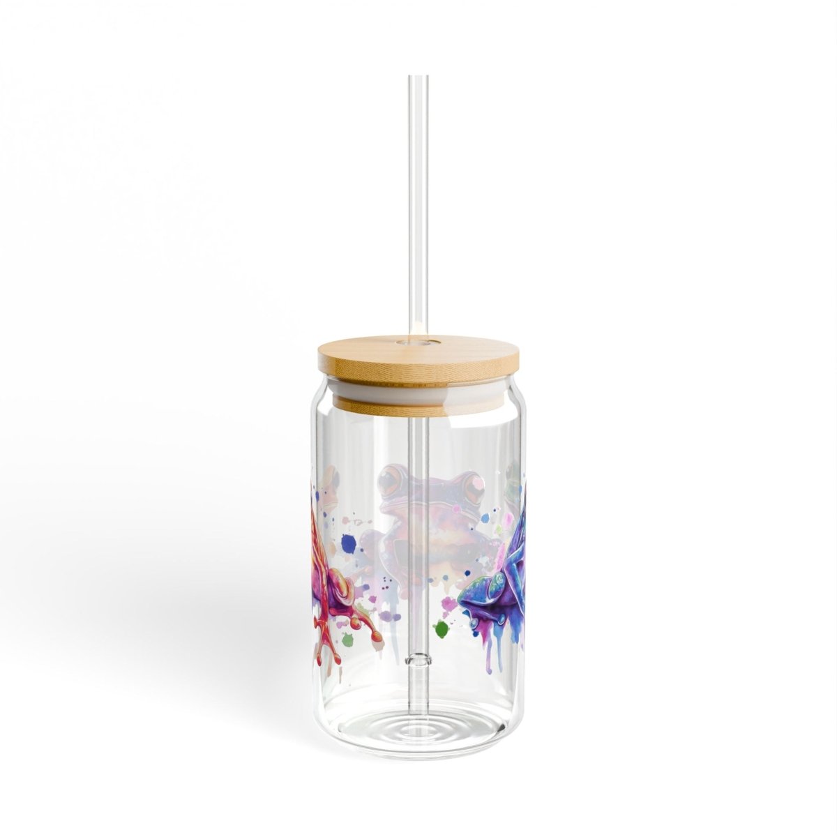 Cosmic Frogs 7 Sipper Glass 16oz - BigSippin