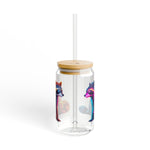 Cyberpunk Raccoons 2 Sipper Glass 16oz - BigSippin