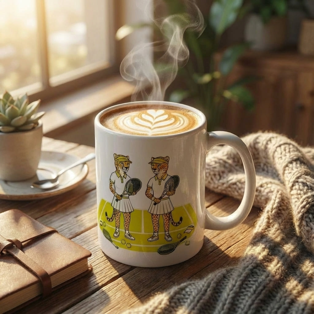 Racquet Club Cheetahs - Cheetah Doubles - 15oz Mug - Hero Lifestyle