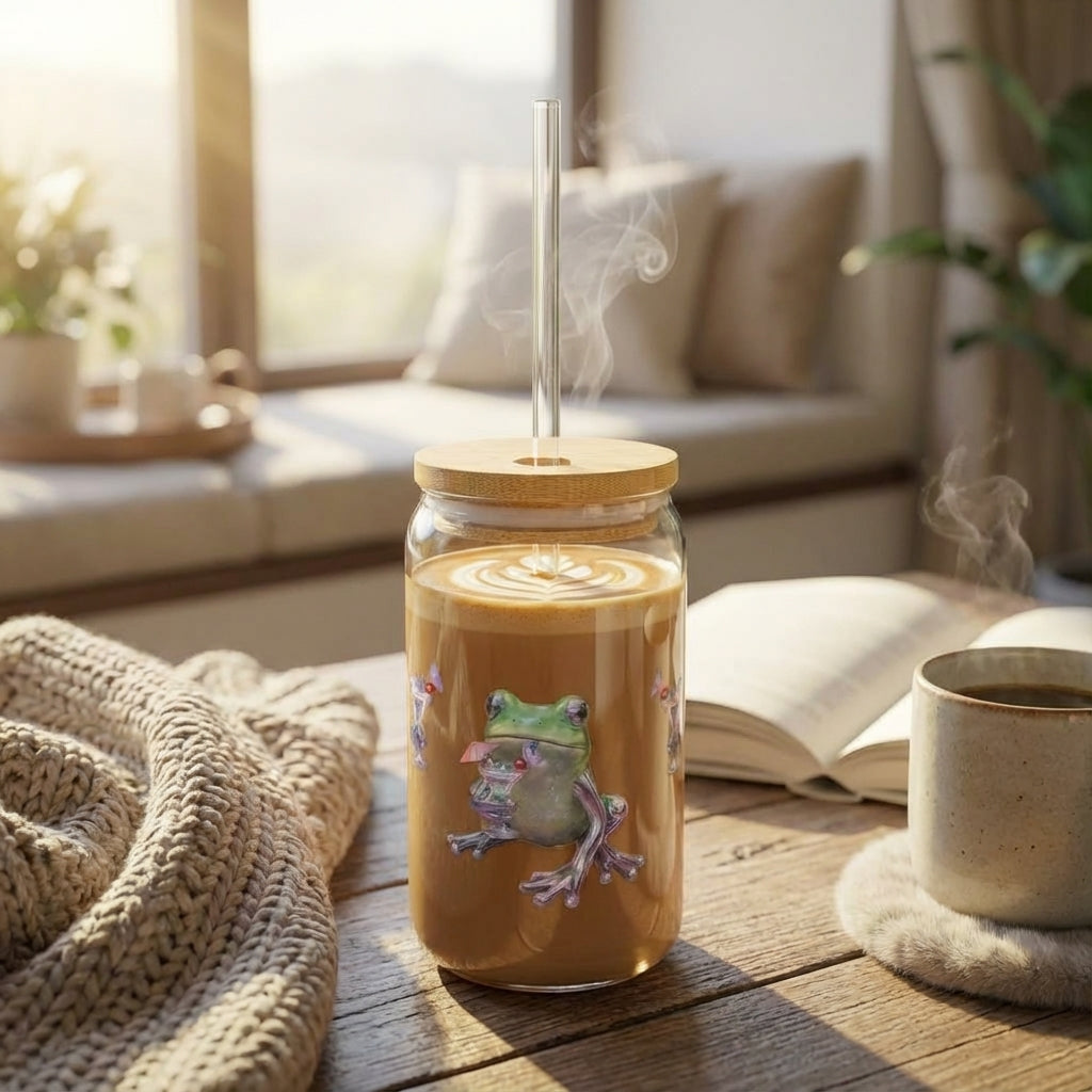 Y2K Frogs Party Sipper Glass - Hero Lifestyle