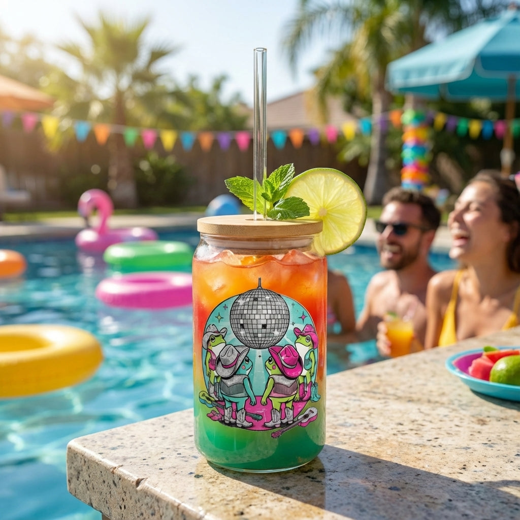 Disco Cowgirl Frogs - Disco Ball Dreams - Cocktail Lifestyle