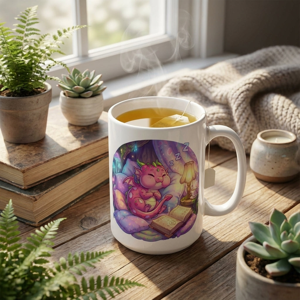 Book Club Dragons - Dragonfruit Dreams - 15oz Mug - Tea Lifestyle
