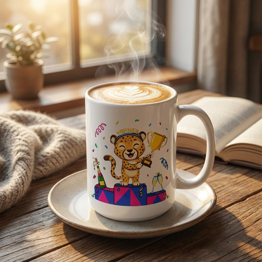 Racquet Club Cheetahs - Victory Lap - 15oz Mug - Hero Lifestyle