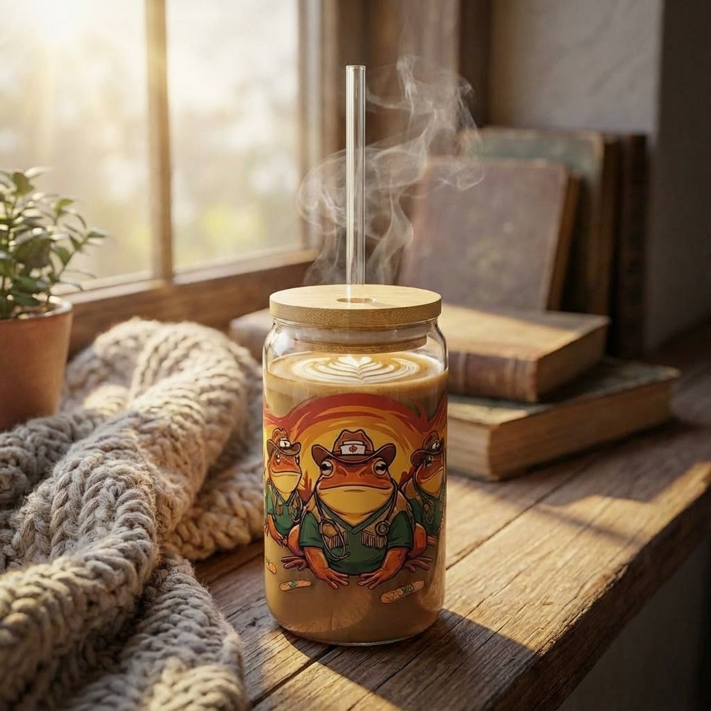 Cowboy Frogs Doctor Sipper Glass - Hero Lifestyle