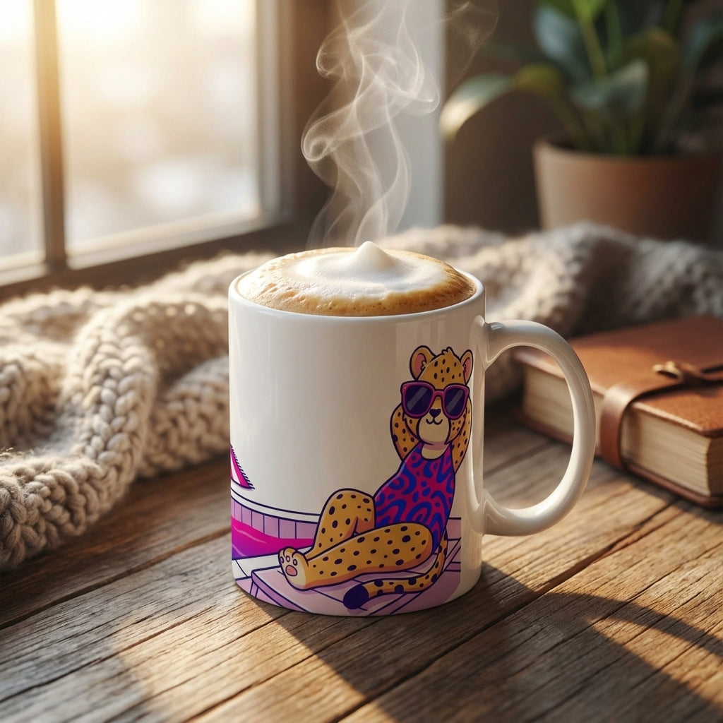 Racquet Club Cheetahs - Poolside Pounce - 15oz Mug - Hero Lifestyle