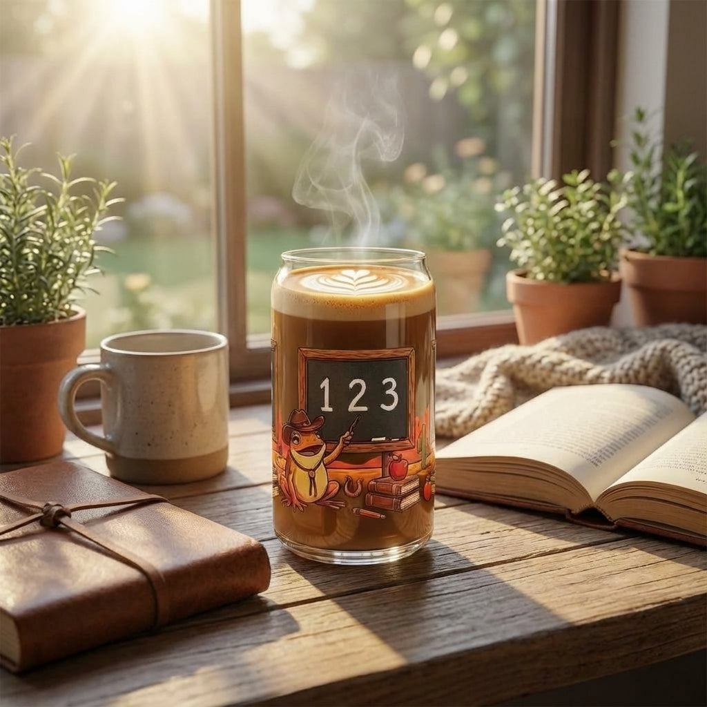 Cowboy Frogs Teaching Sipper Glass - Hero Lifestyle