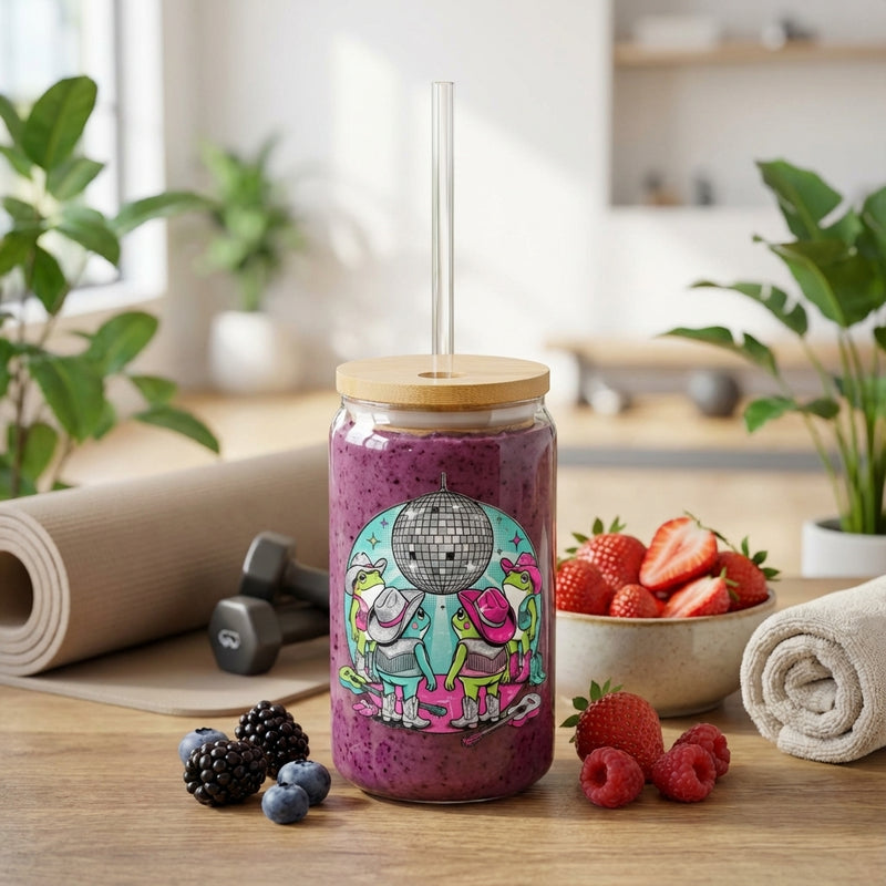 Disco Cowgirl Frogs - Disco Ball Dreams with smoothie