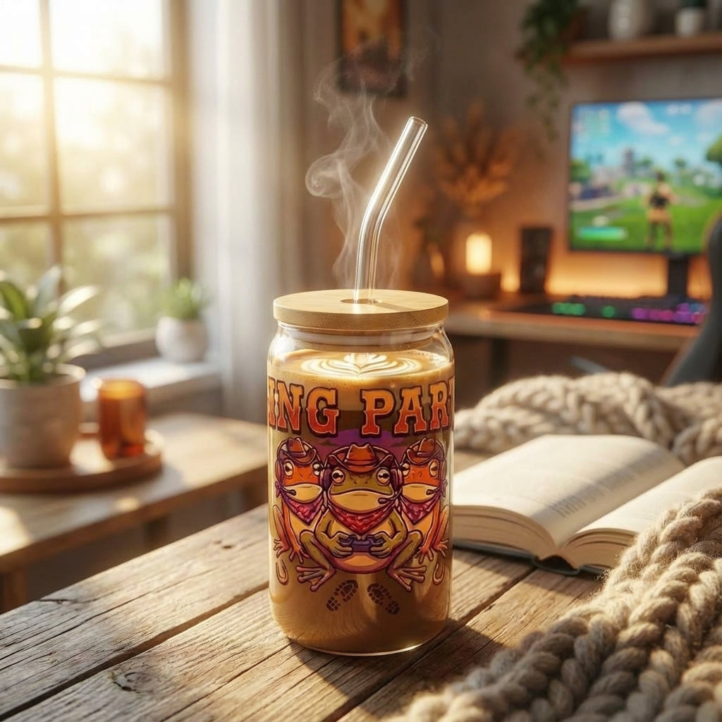 Cowboy Frogs Gaming Sipper Glass - Hero Lifestyle