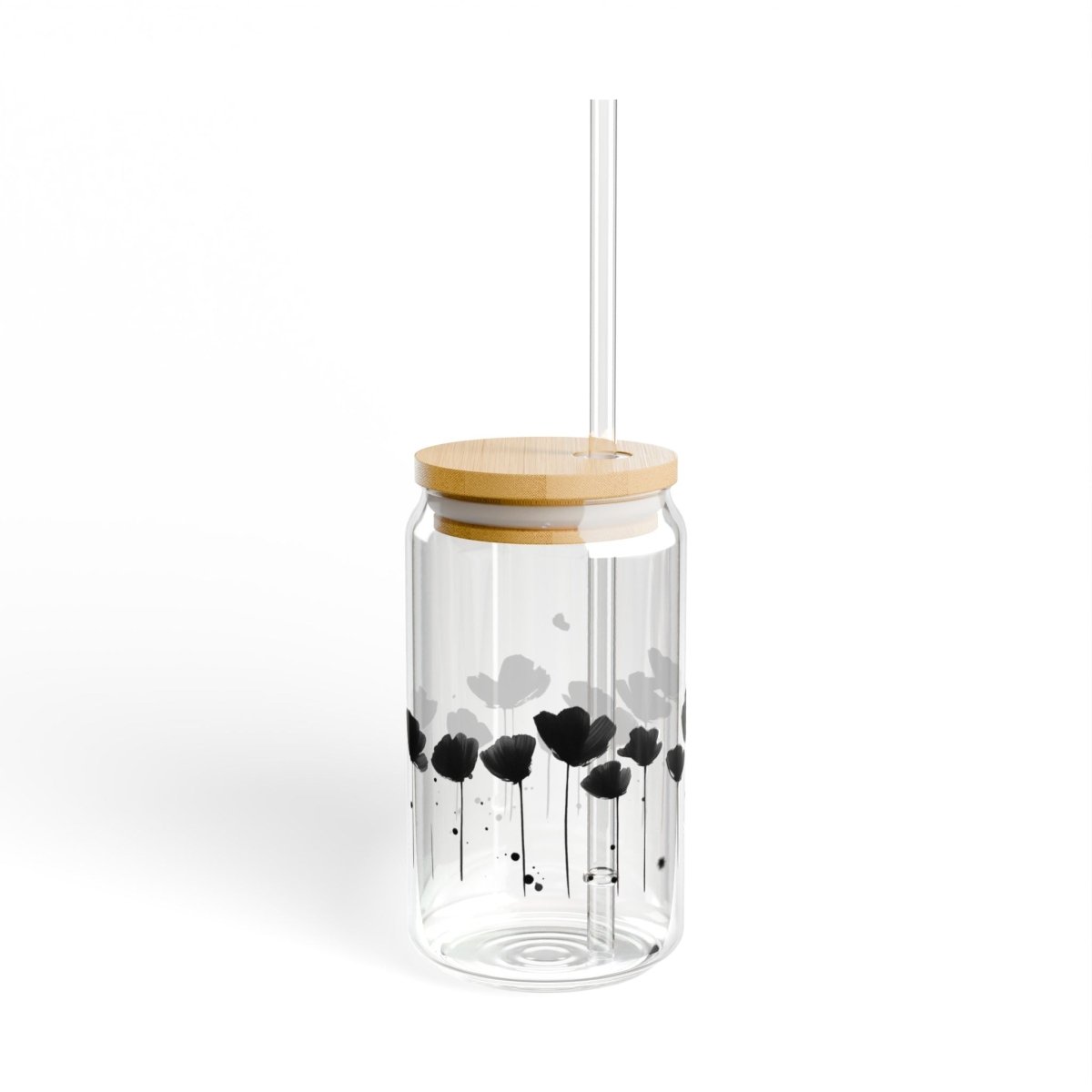 Japanese Flowers 10 Sipper Glass 16oz - BigSippin