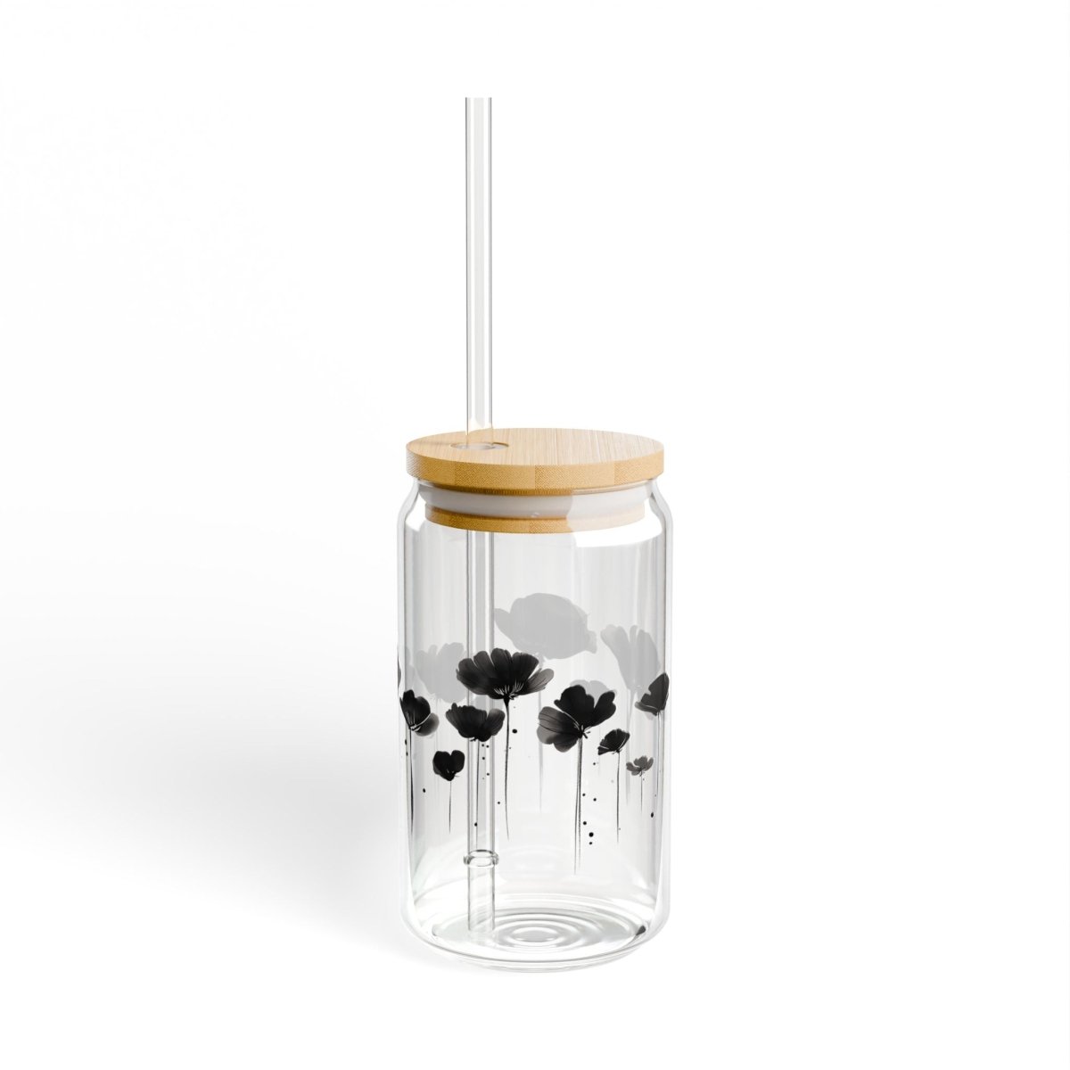 Japanese Flowers 6 Sipper Glass 16oz - BigSippin