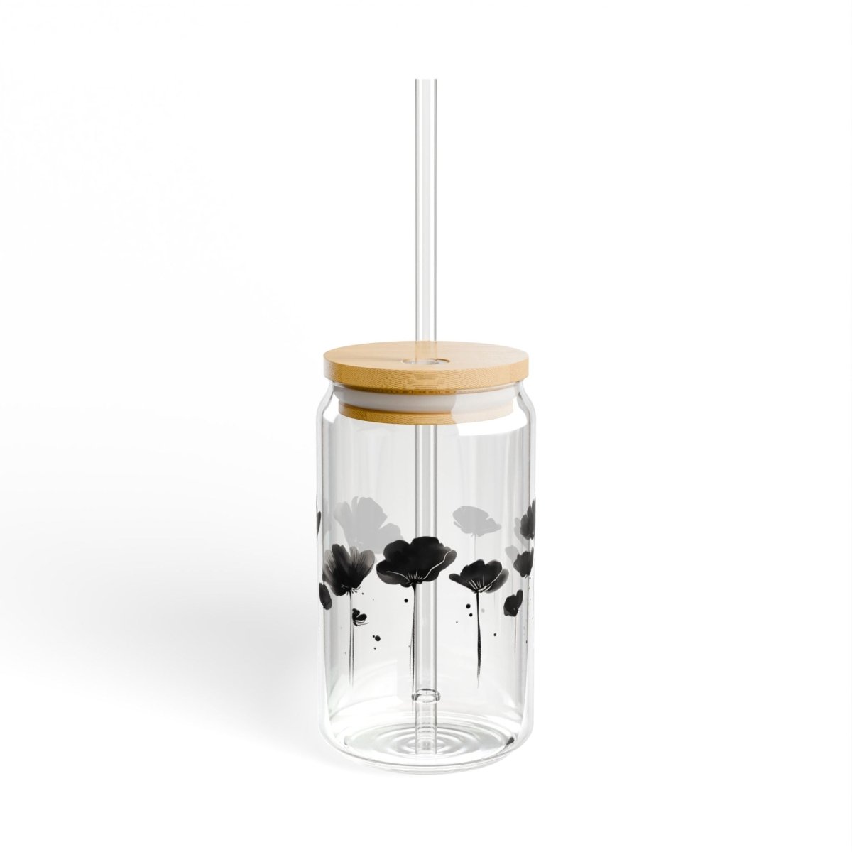 Japanese Flowers 6 Sipper Glass 16oz - BigSippin