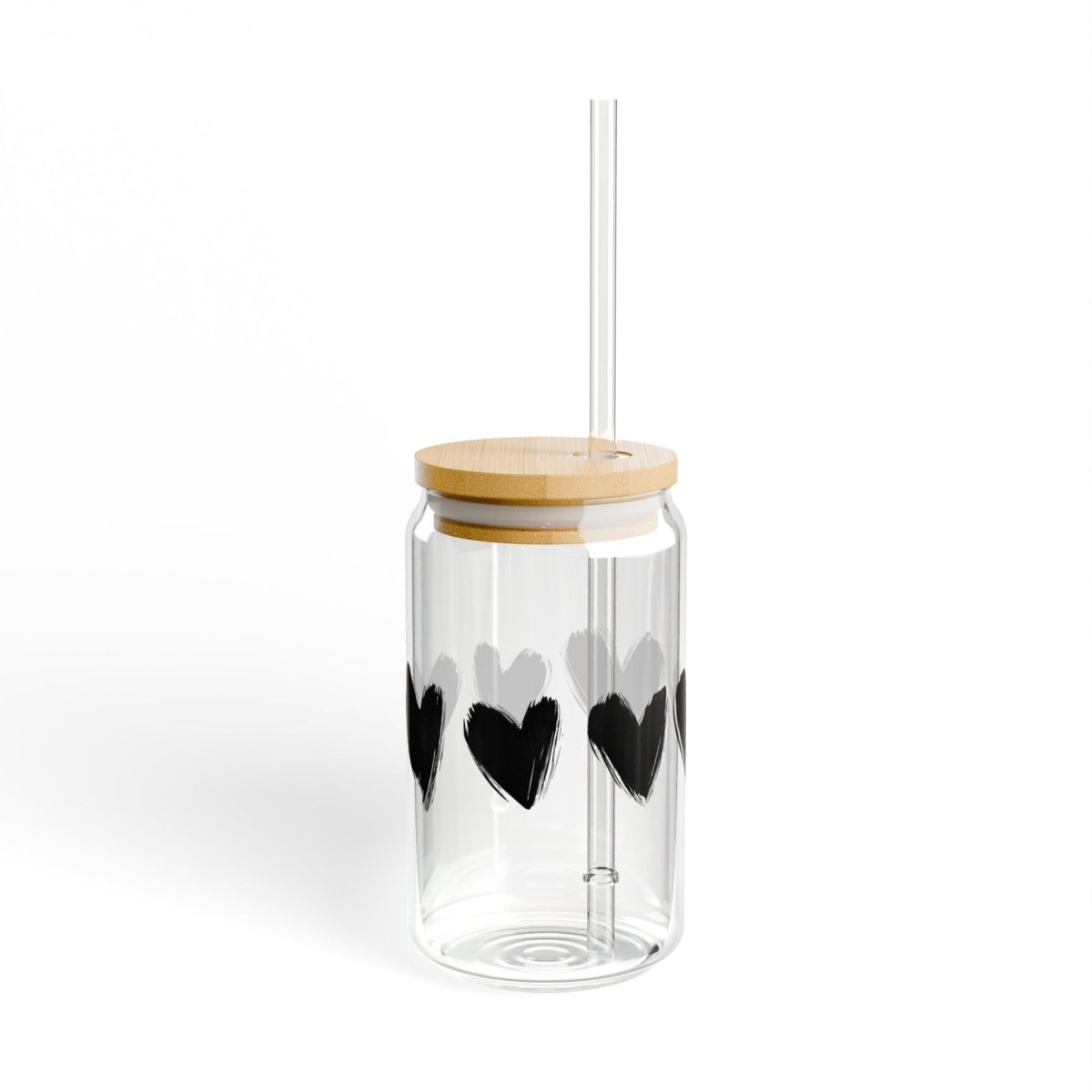Japanese Hearts 4 Sipper Glass 16oz - BigSippin