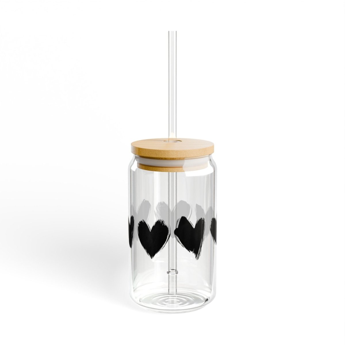 Japanese Hearts 4 Sipper Glass 16oz - BigSippin