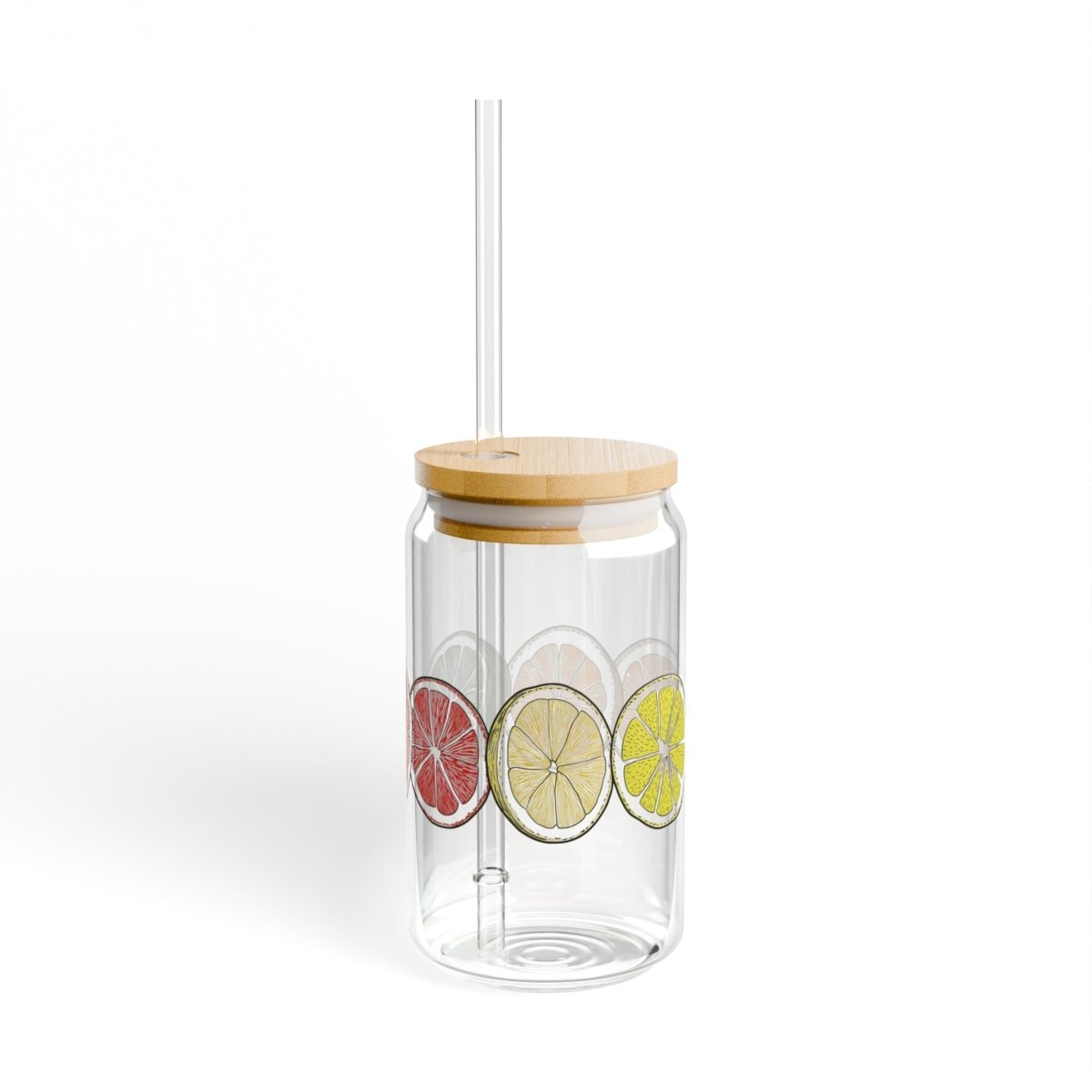 Minimal Citrus 10 Sipper Glass 16oz - BigSippin