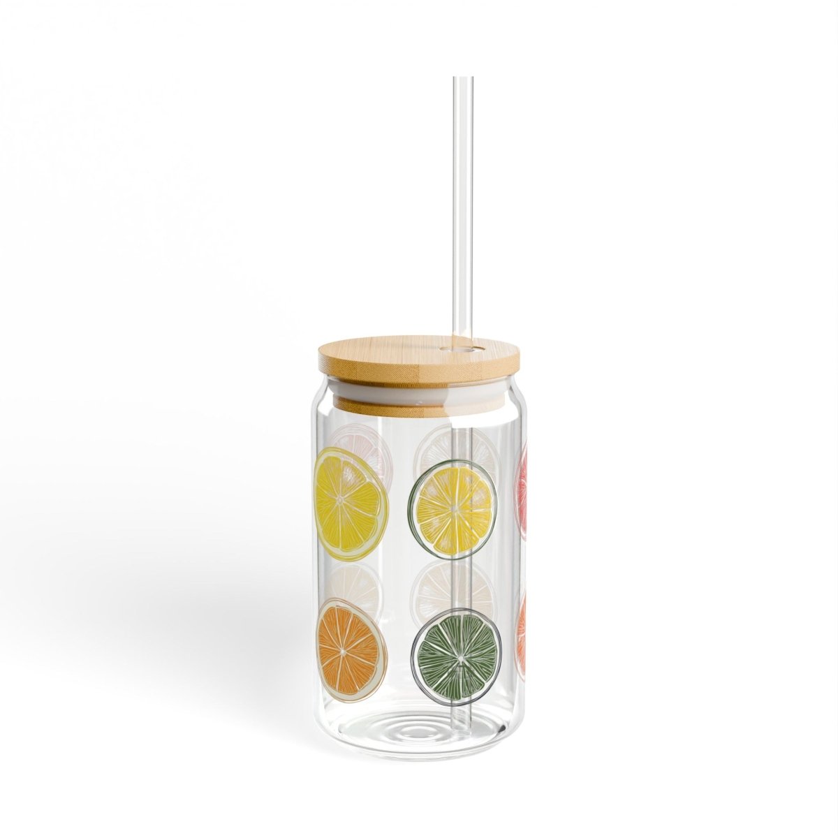 Minimal Citrus 11 Sipper Glass 16oz - BigSippin