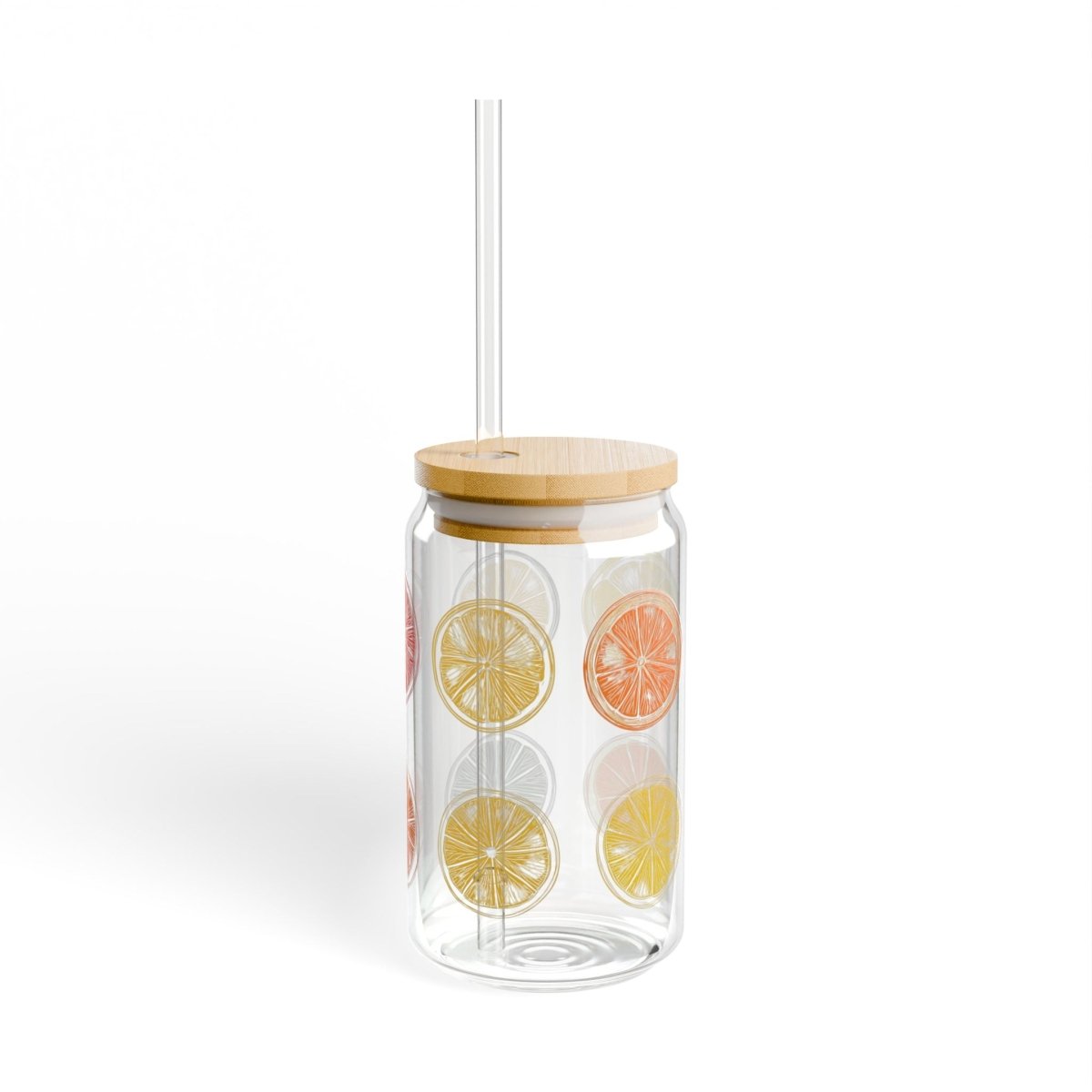 Minimal Citrus 11 Sipper Glass 16oz - BigSippin