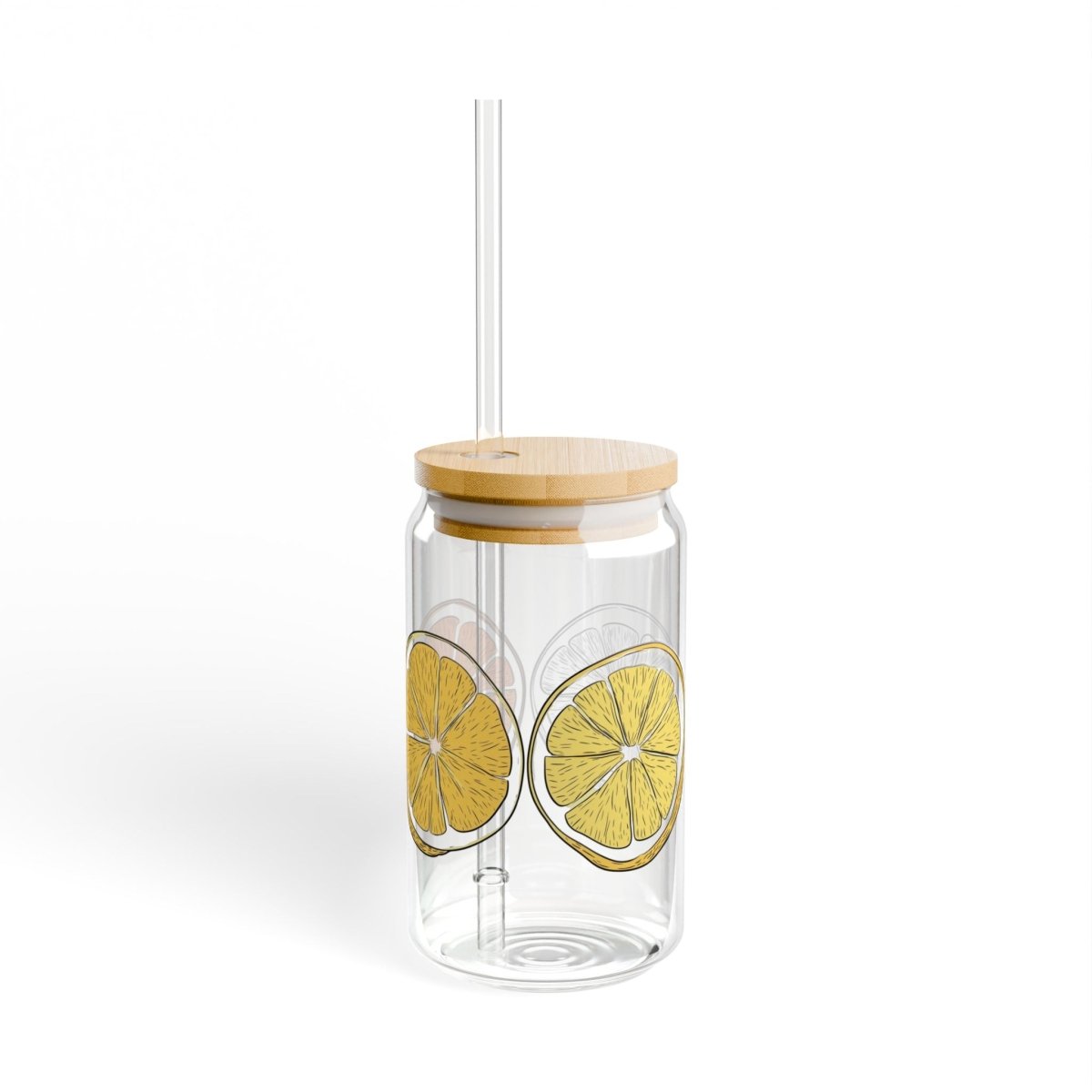 Minimal Citrus 6 Sipper Glass 16oz - BigSippin
