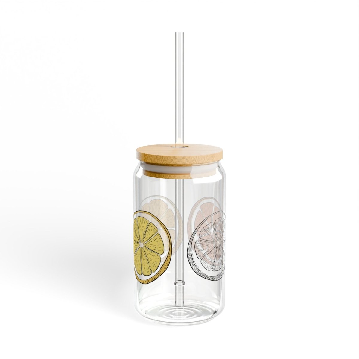 Minimal Citrus 6 Sipper Glass 16oz - BigSippin
