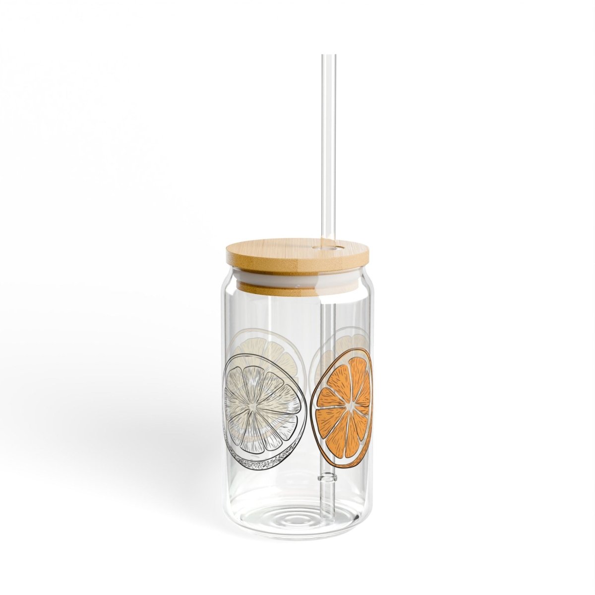 Minimal Citrus 6 Sipper Glass 16oz - BigSippin