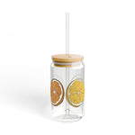 Minimal Citrus 6 Sipper Glass 16oz - BigSippin