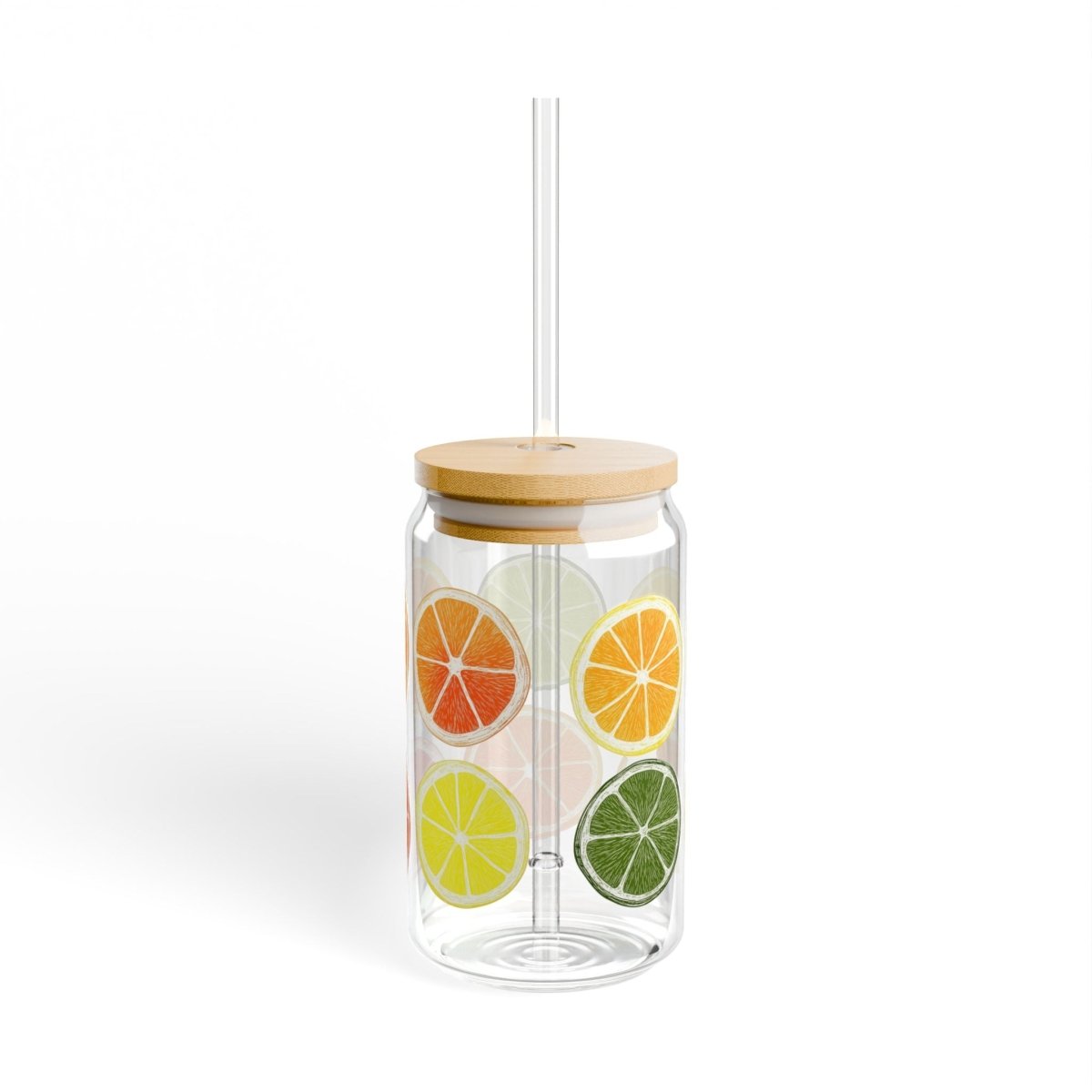 Minimal Citrus 8 Sipper Glass 16oz - BigSippin