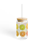 Minimal Citrus 8 Sipper Glass 16oz - BigSippin