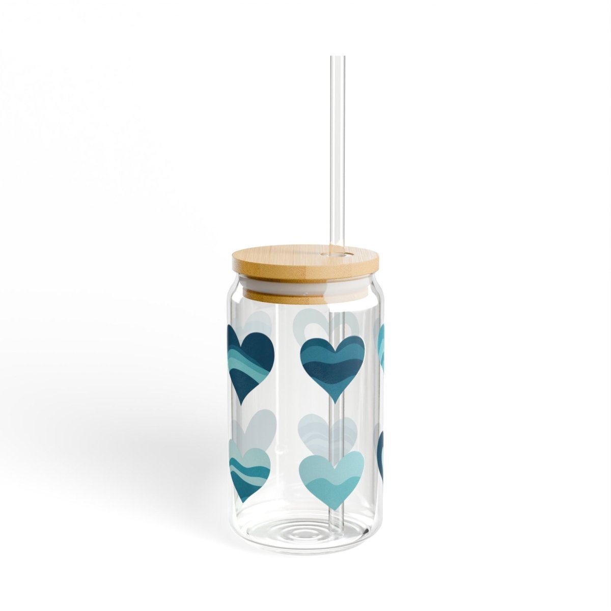 Ocean Hearts 01 Sipper Glass 16oz - BigSippin