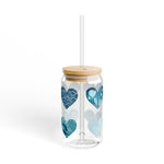 Ocean Hearts 02 Sipper Glass 16oz - BigSippin