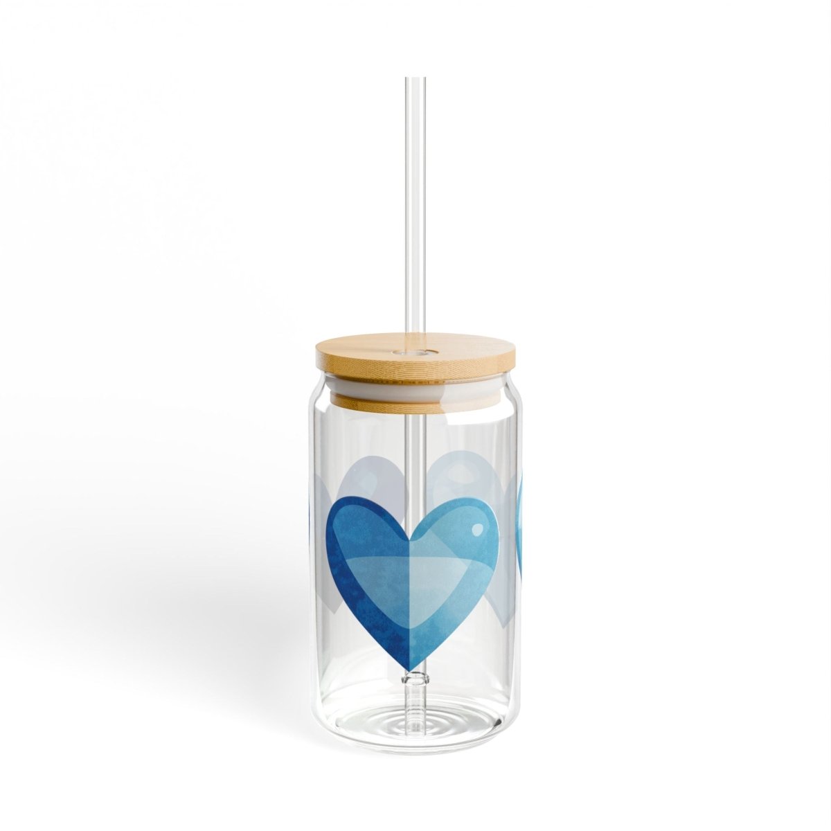 Ocean Hearts 03 Sipper Glass 16oz - BigSippin